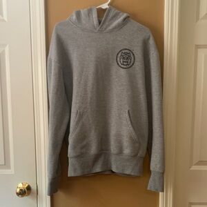 “Love All, Fear None” Gray Hoodie with Logo